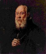 Jacopo Tintoretto Portrat des Bildhauers Jacopo Sansovino oil on canvas